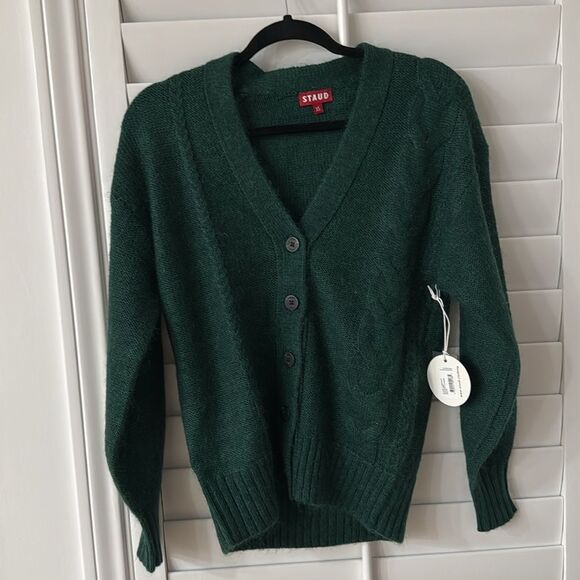 Staud Blake Cardigan XS-Cypress - Picture 8 of 11